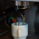 Rich crema single espresso